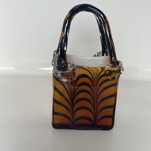 Murano-Style Art Glass Purse
